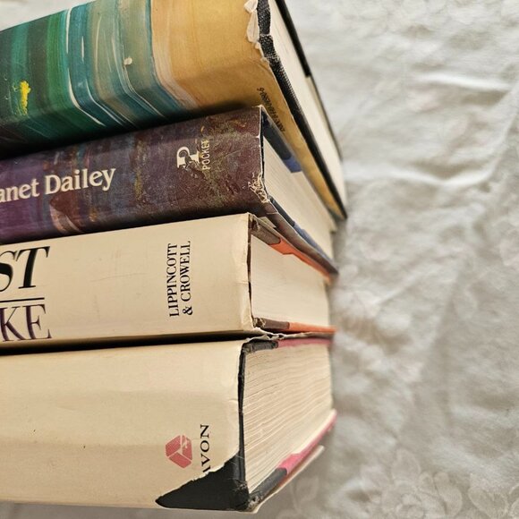 1980 Vintage Romance 4 Book Bundle - Himmel, Van‎ Slyke, Dailey & Woodiwiss - Picture 7 of 10